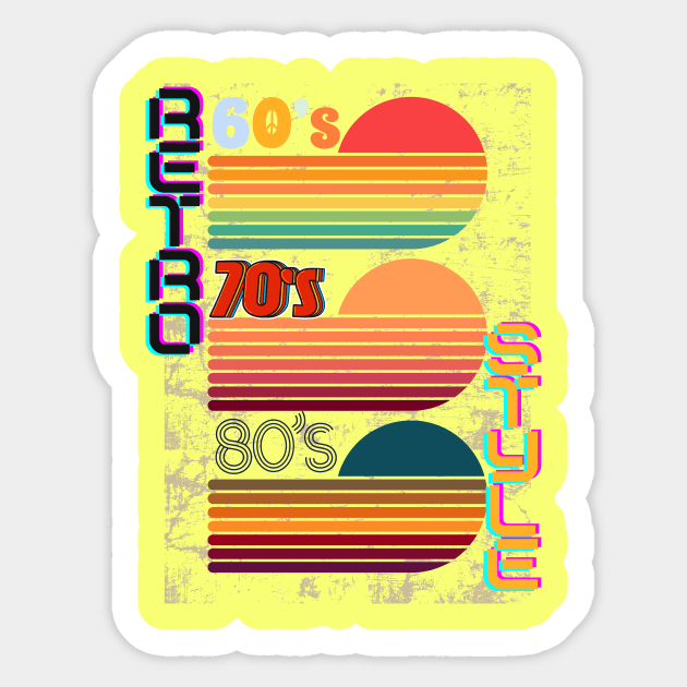 60's 70's 80's Retro style Sticker by Dress Wild